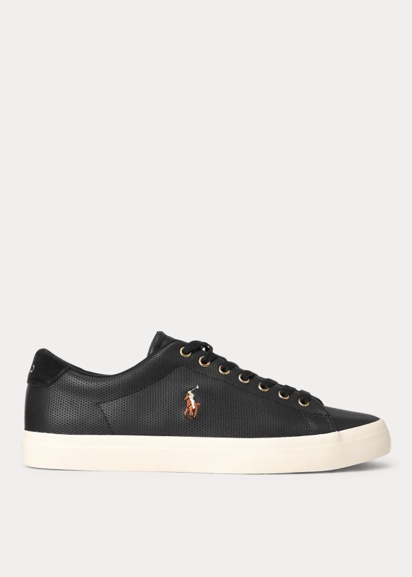 Zapatillas Polo Ralph Lauren Hombre Negros - Longwood Leather - STEOF1408